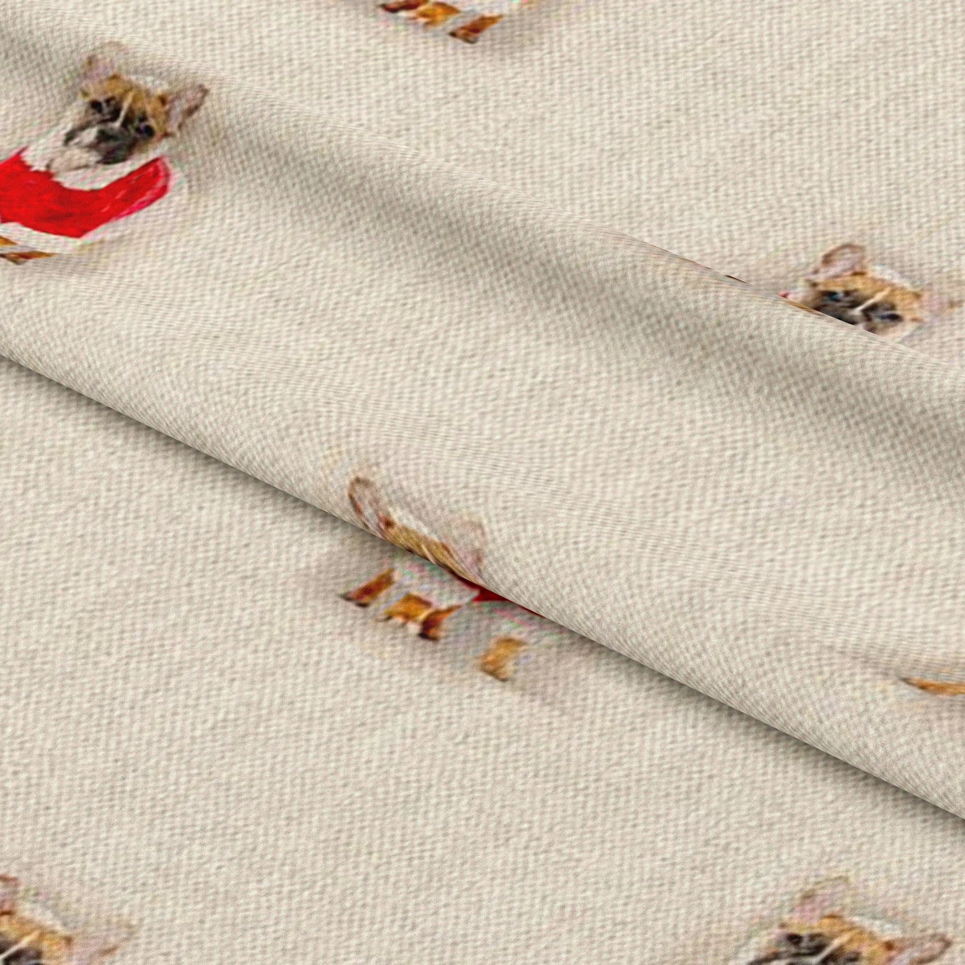 Cotton Rich Linen Look Digitally Printed Panama Fabric | 55" (140cm) Wide 200gsm Craft & Home Décor Material – Sold by the Meter