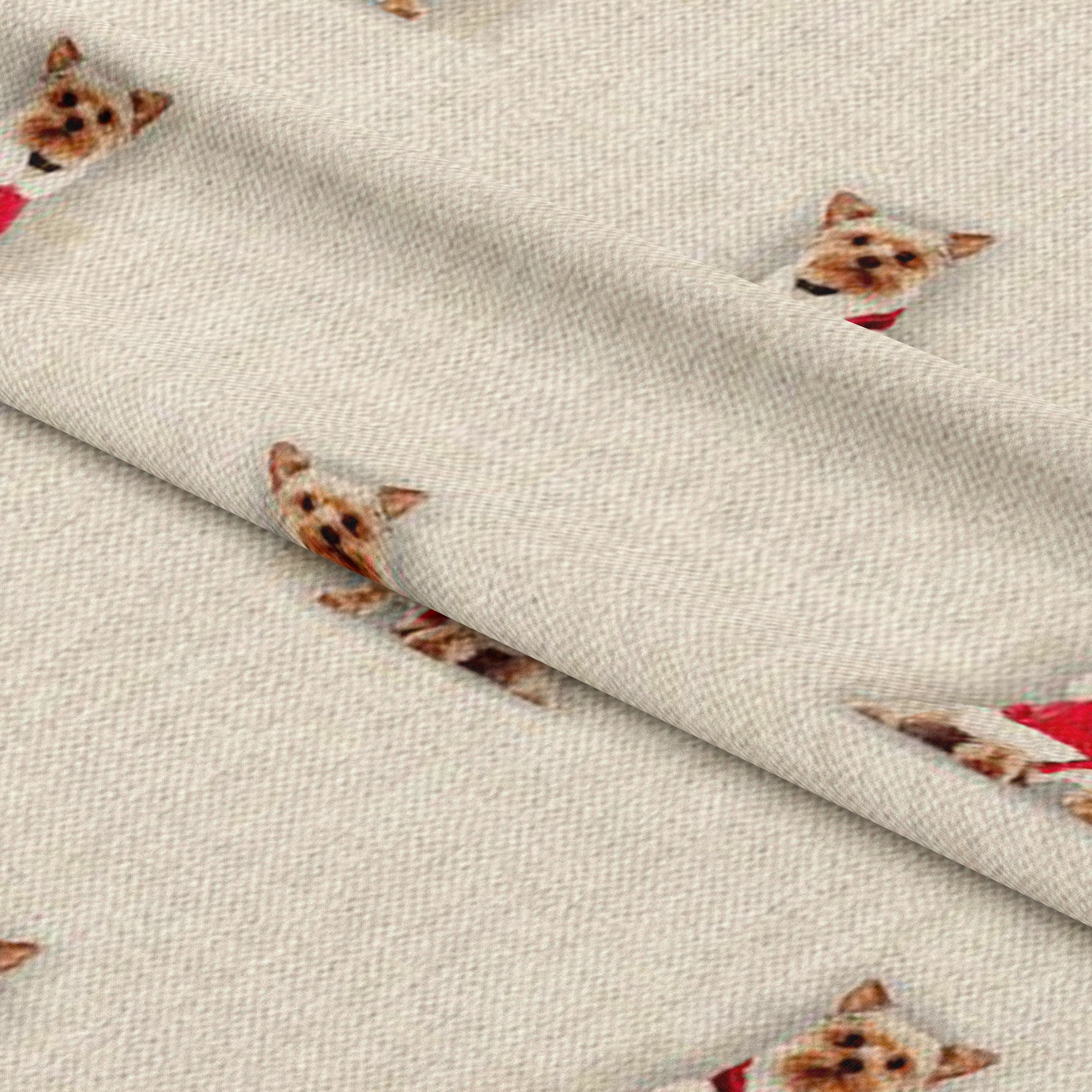 Cotton Rich Linen Look Digitally Printed Panama Fabric | 55