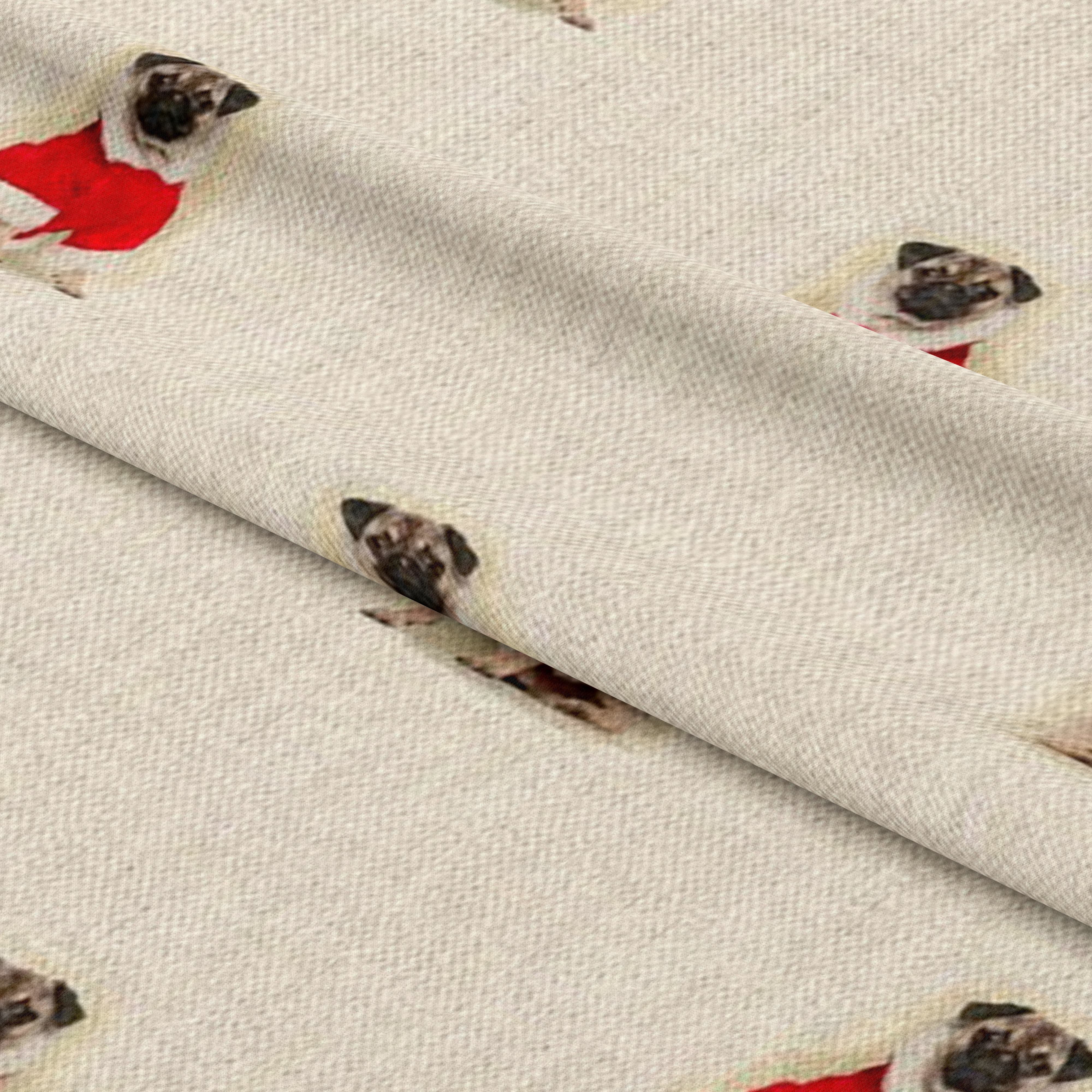 Cotton Rich Linen Look Digitally Printed Panama Fabric | 55