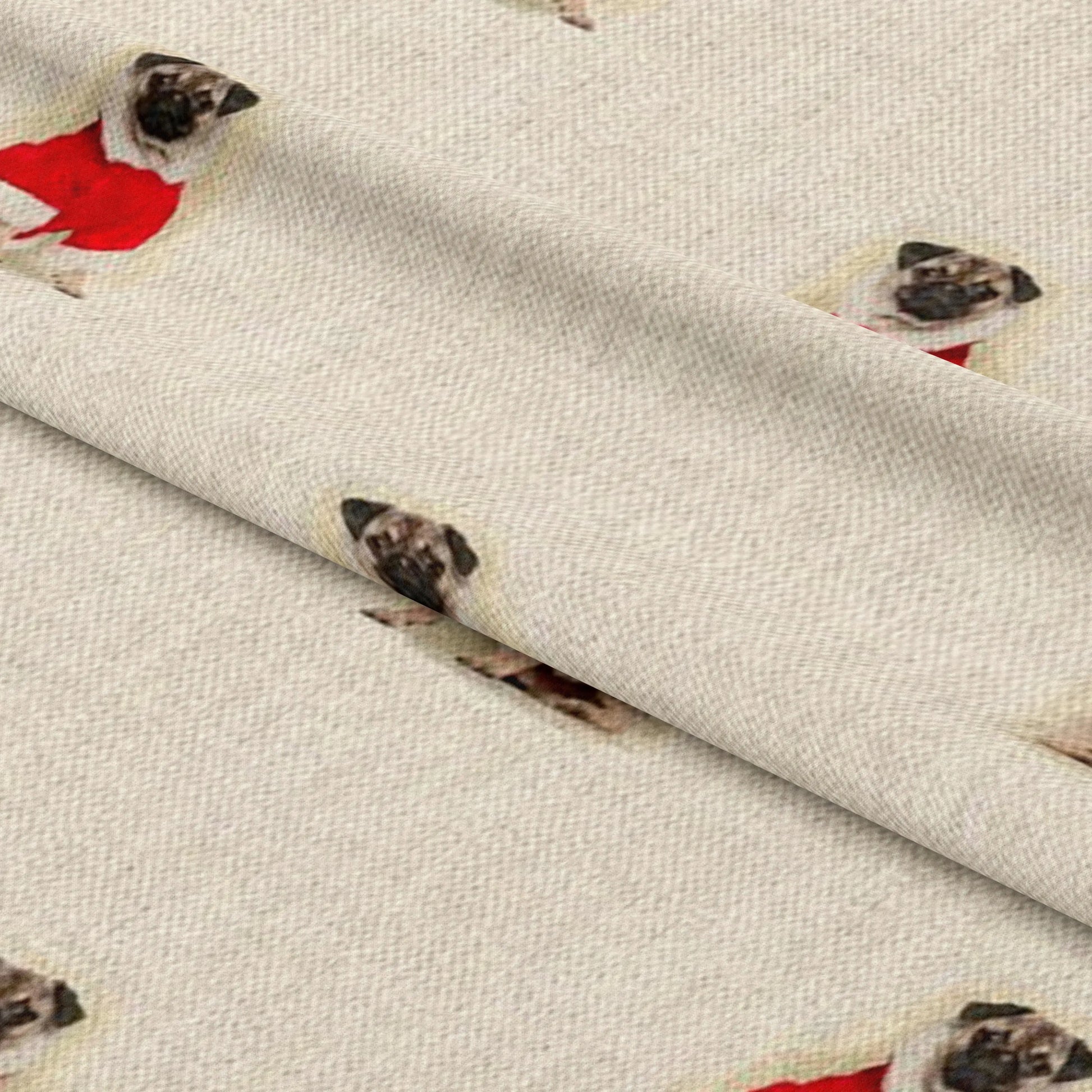 Cotton Rich Linen Look Digitally Printed Panama Fabric | 55" (140cm) Wide 200gsm Craft & Home Décor Material – Sold by the Meter