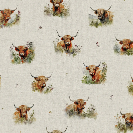 Hedgerow Highland Cow All Over (DCA062)