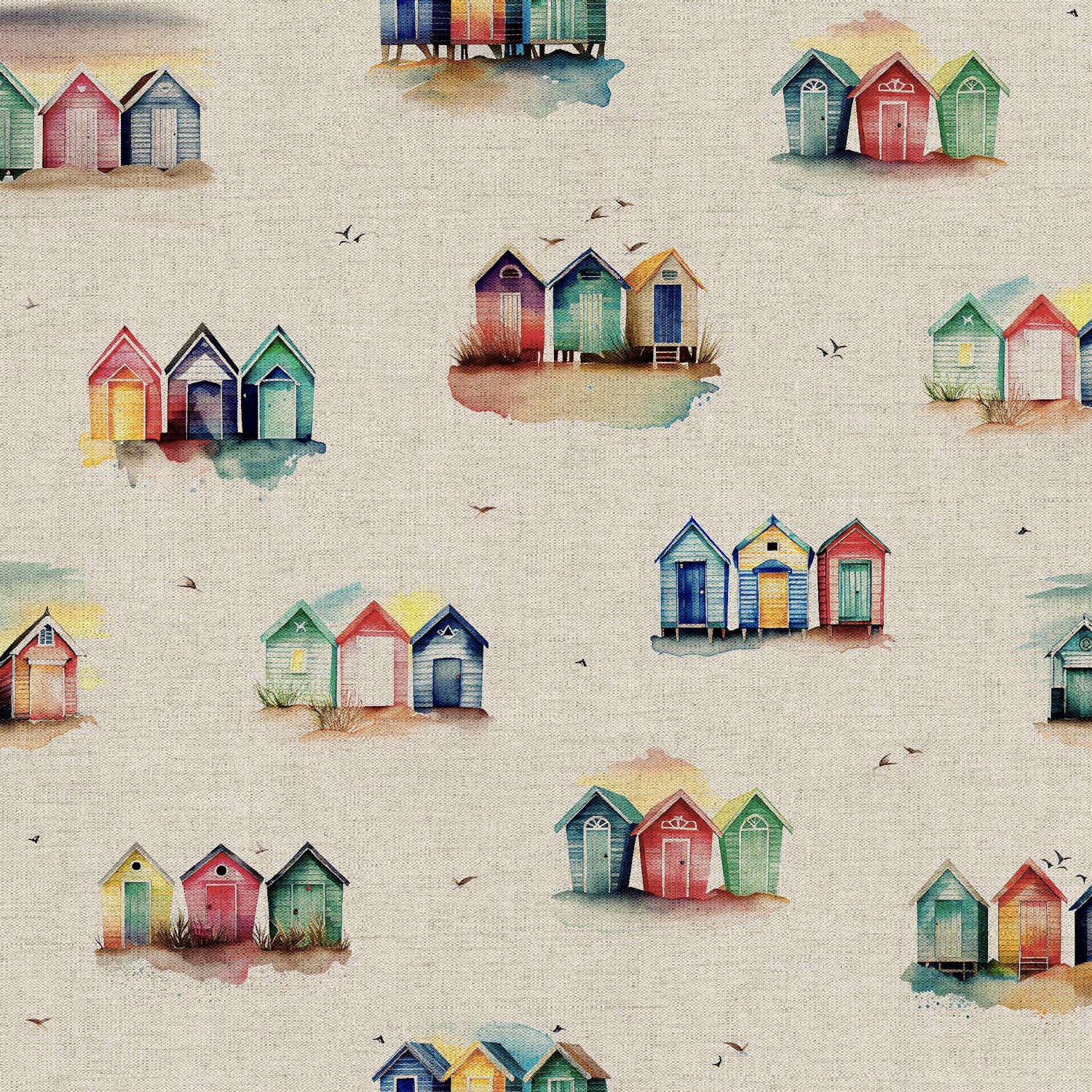 Cotton Rich Linen Look Digitally Printed Panama Fabric | 55