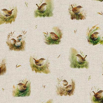 Cotton Rich Linen Look Digitally Printed Panama Fabric | 55" (140cm) Wide 200gsm Craft & Home Décor Material – Sold by the Meter