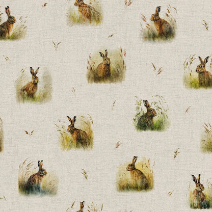 Cotton Rich Linen Look Digitally Printed Panama Fabric | 55" (140cm) Wide 200gsm Craft & Home Décor Material – Sold by the Meter