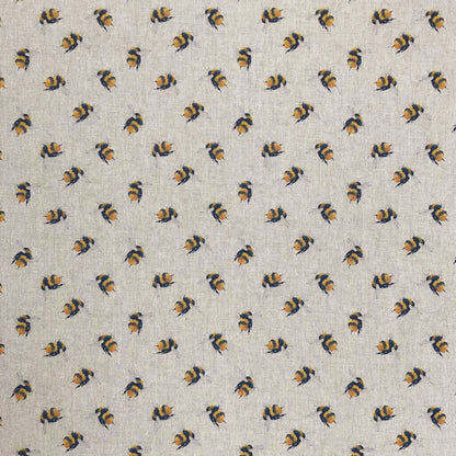 Cotton Rich Linen Look Printed Panama Fabric | 55" (140cm) Wide 200gsm Craft & Home Décor Fabric – Sold by the Meter