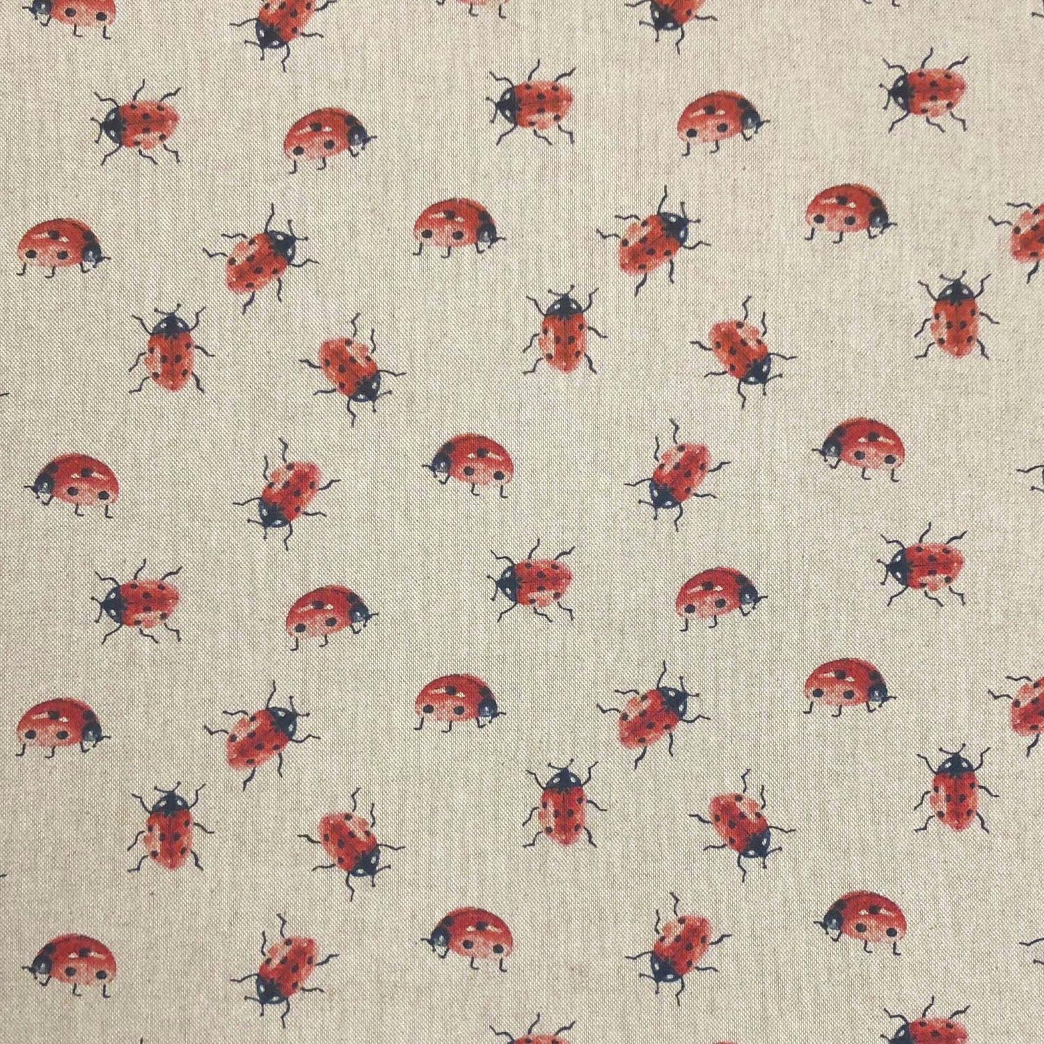 Cotton Rich Linen Look Printed Panama Fabric | 55