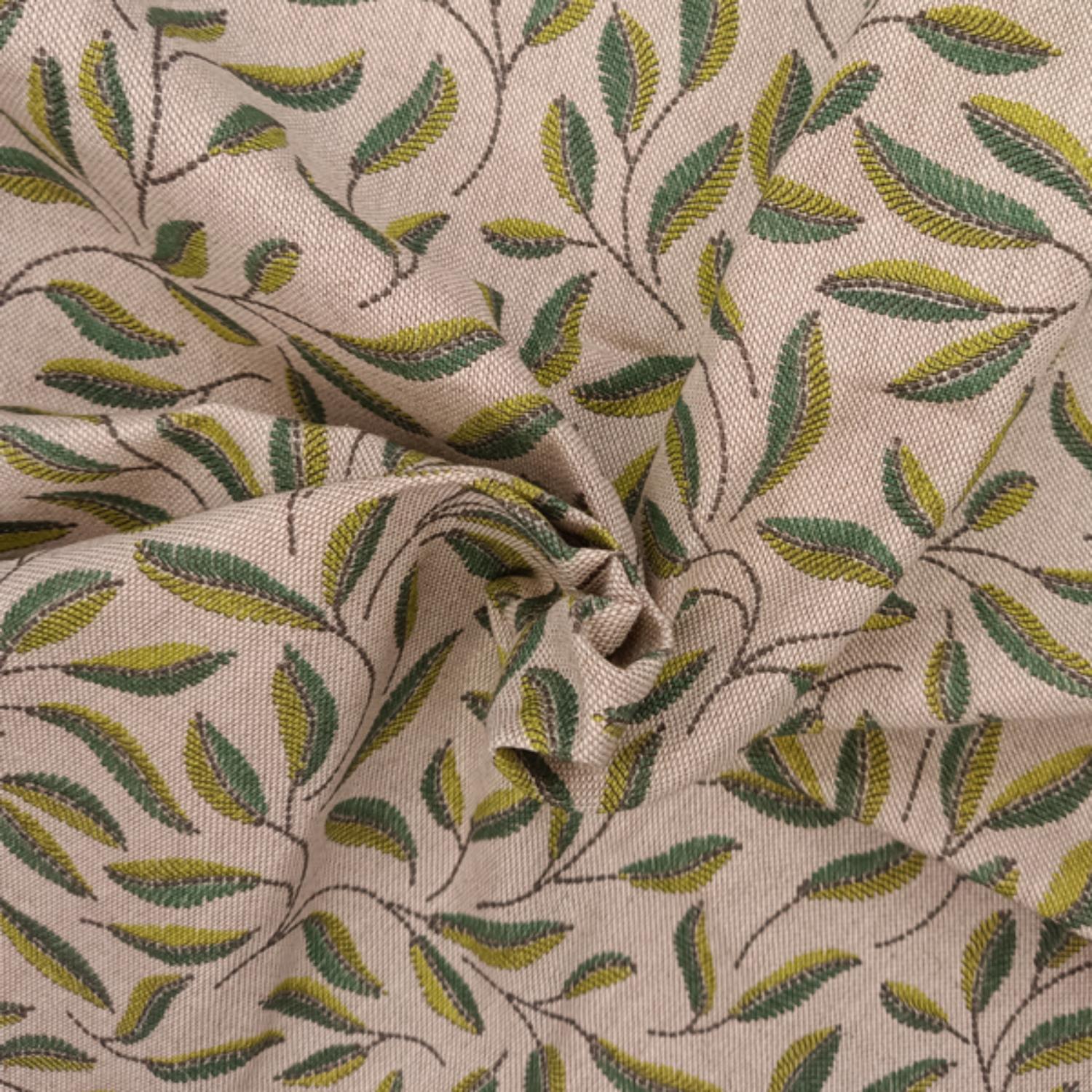 Cotton Rich Linen Look Printed Panama Fabric | 55