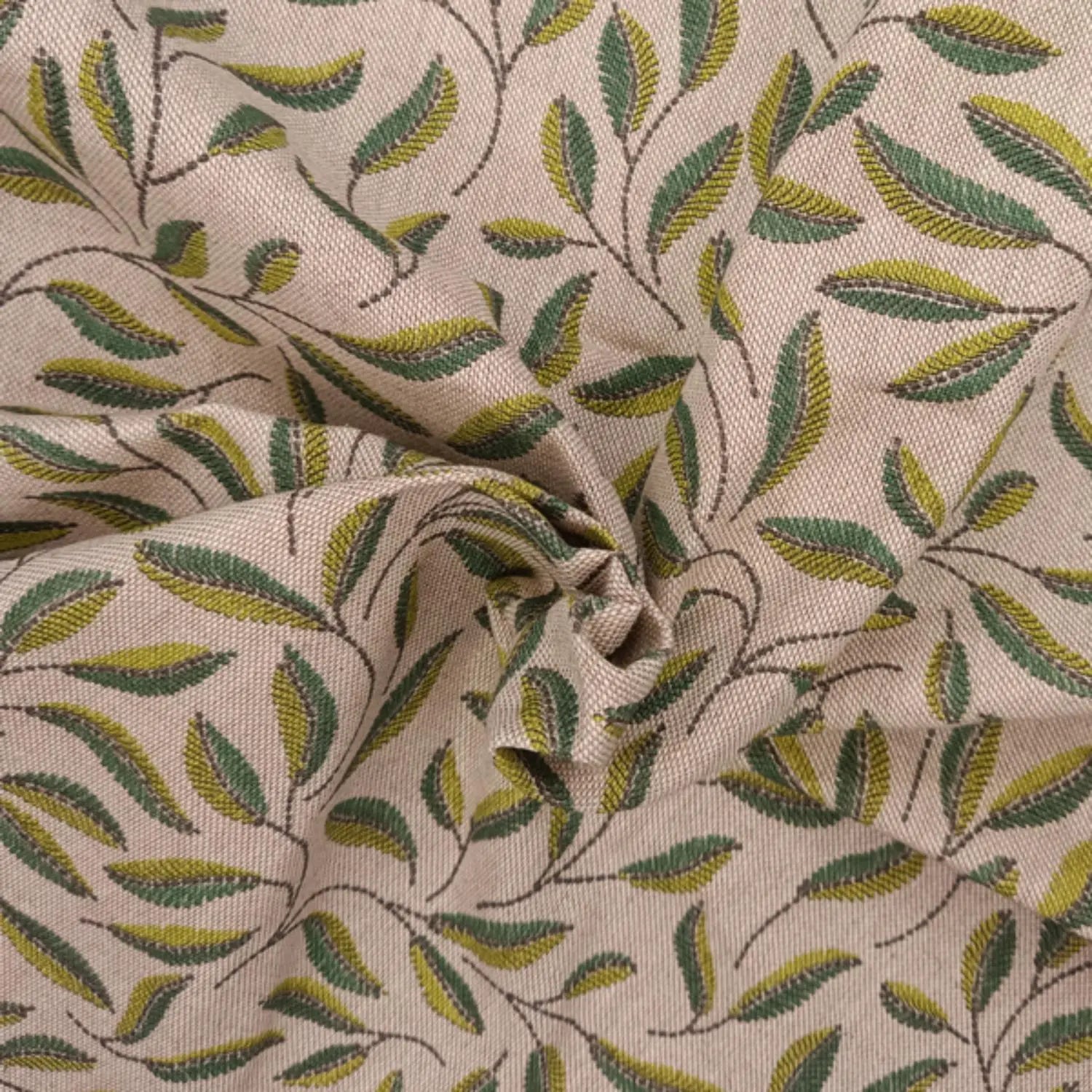 Cotton Rich Linen Look Printed Panama Fabric | 55" (140cm) Wide 200gsm Craft & Home Décor Fabric – Sold by the Meter