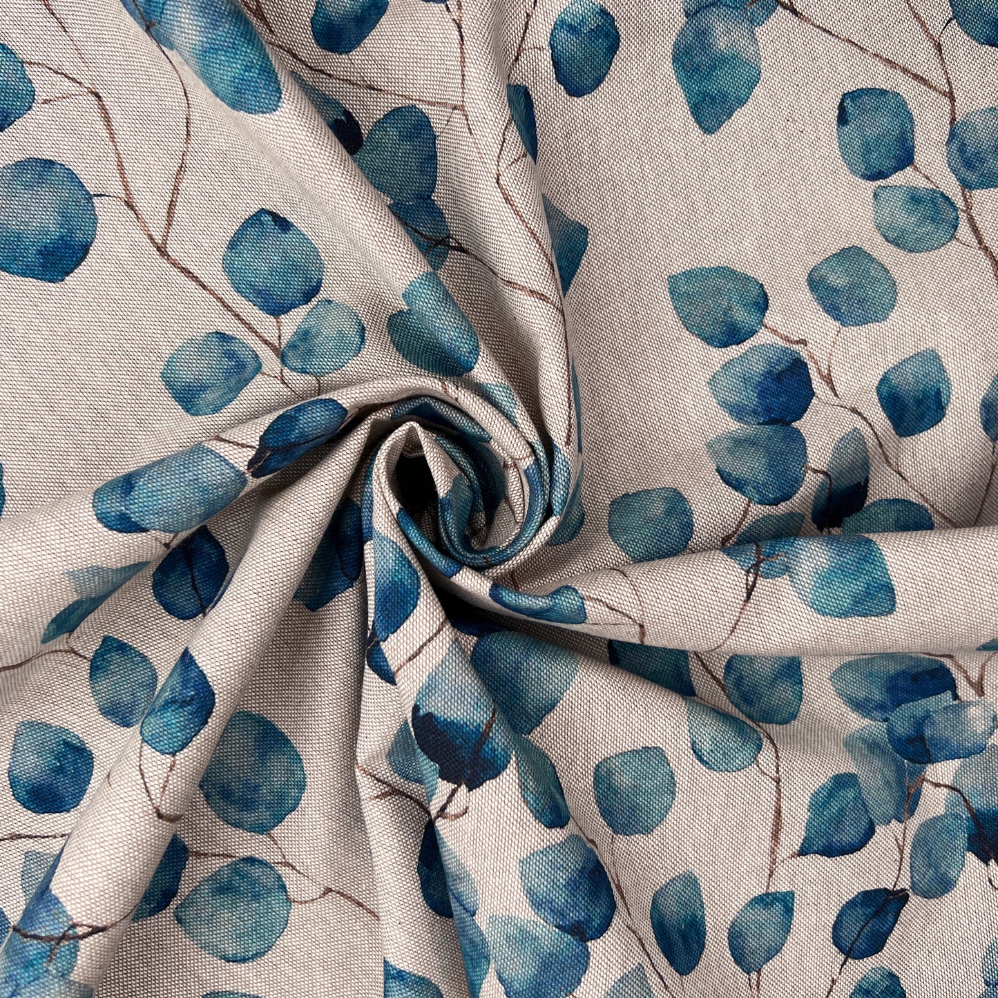 Cotton Rich Linen Look Printed Panama Fabric | 55" (140cm) Wide 200gsm Craft & Home Décor Fabric – Sold by the Meter