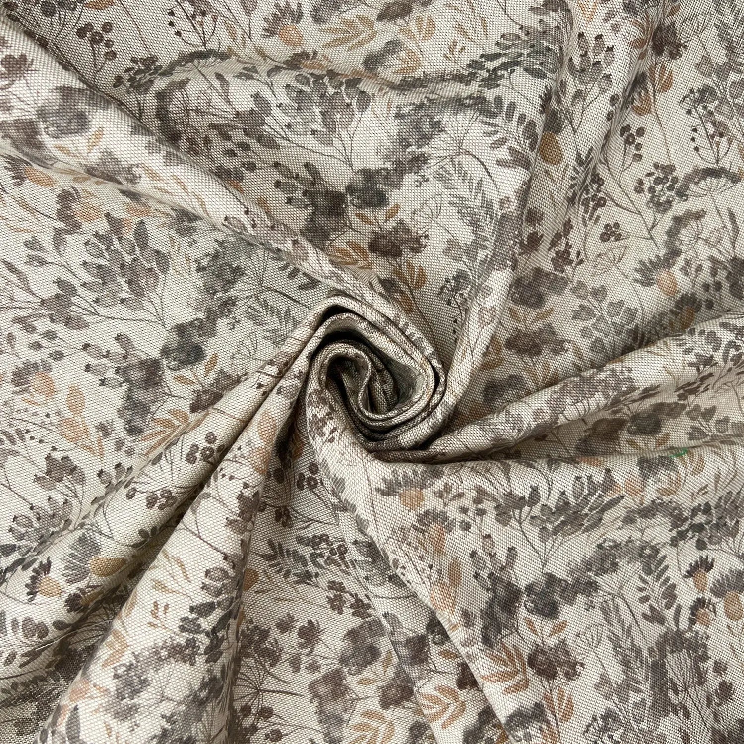 Cotton Rich Linen Look Printed Panama Fabric | 55" (140cm) Wide 200gsm Craft & Home Décor Fabric – Sold by the Meter