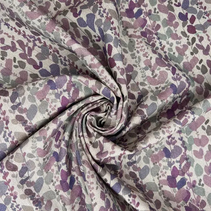 Cotton Rich Linen Look Printed Panama Fabric | 55" (140cm) Wide 200gsm Craft & Home Décor Fabric – Sold by the Meter