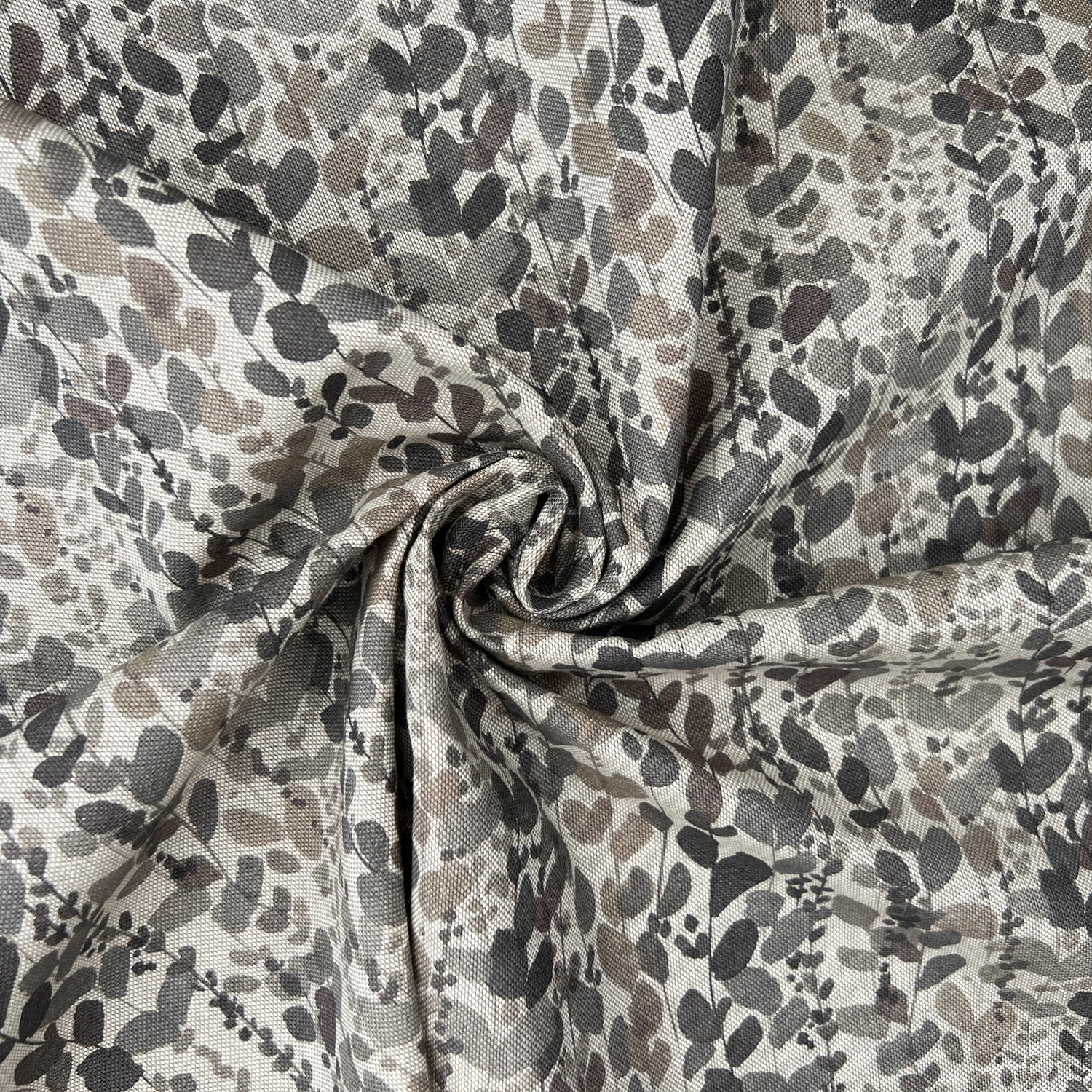 Cotton Rich Linen Look Printed Panama Fabric | 55