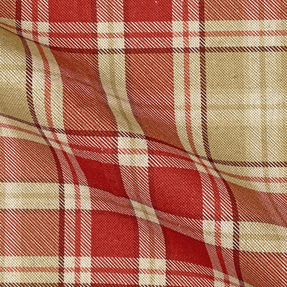 Cotton Rich Linen Look Printed Panama Fabric | 55" (140cm) Wide 200gsm Craft & Home Décor Fabric – Sold by the Meter