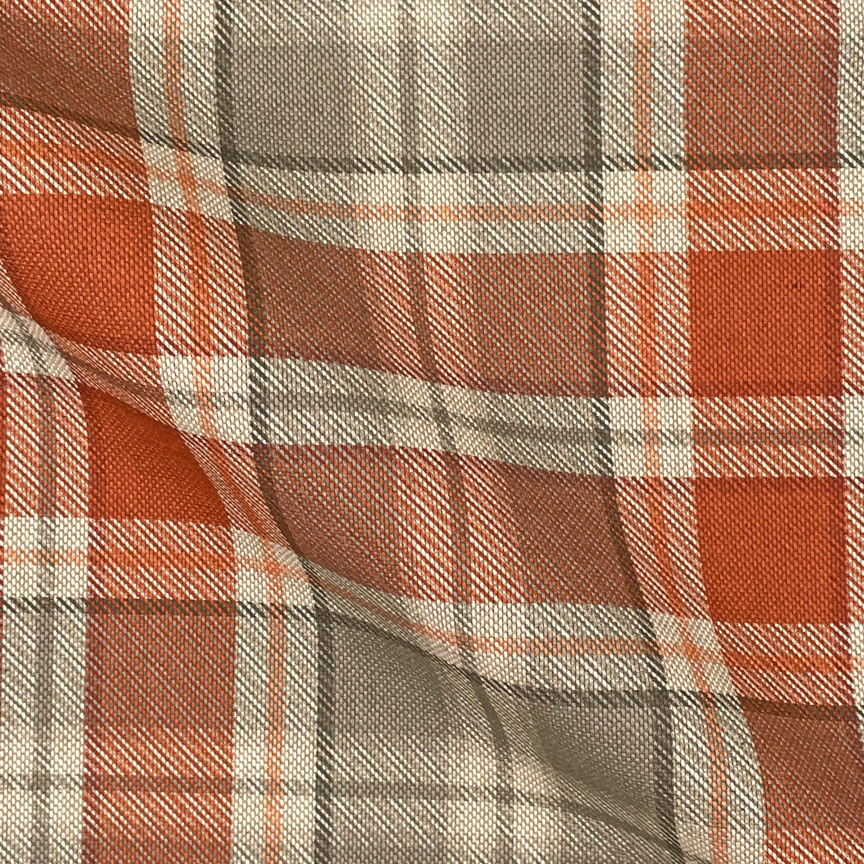 Cotton Rich Linen Look Printed Panama Fabric | 55