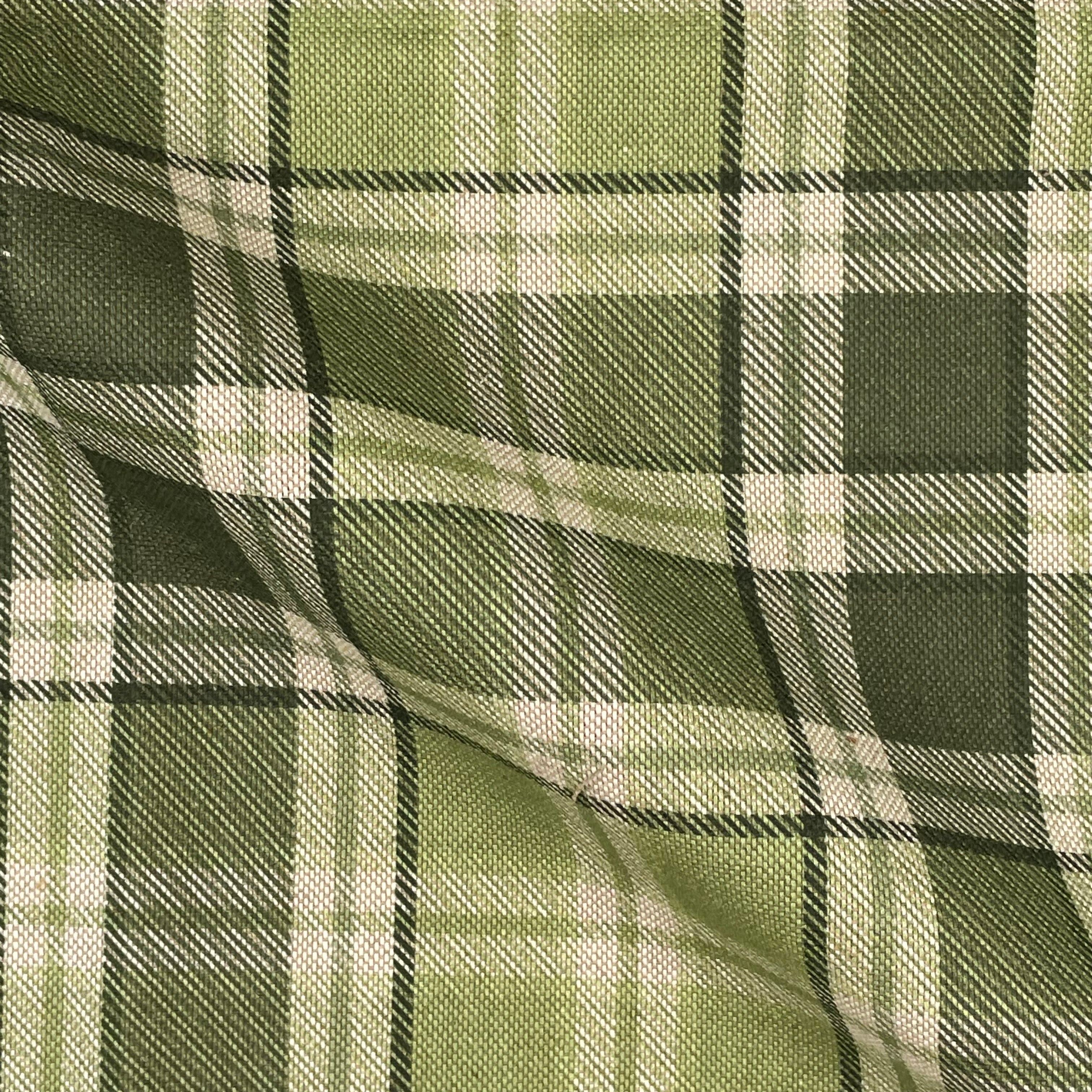 Cotton Rich Linen Look Printed Panama Fabric | 55