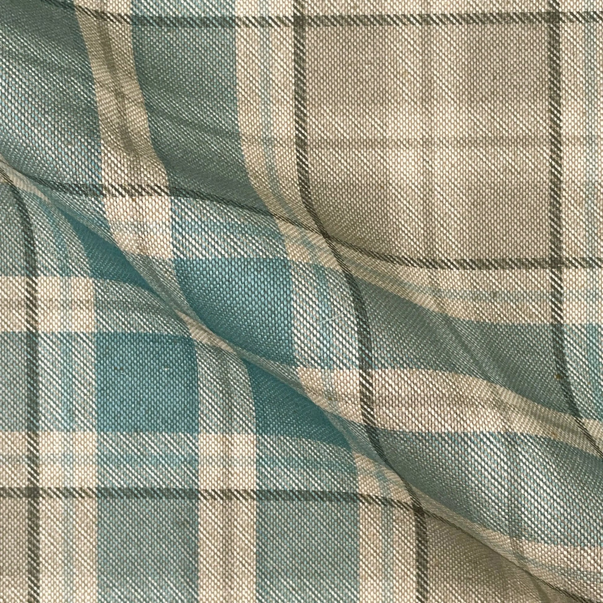 Cotton Rich Linen Look Printed Panama Fabric | 55" (140cm) Wide 200gsm Craft & Home Décor Fabric – Sold by the Meter