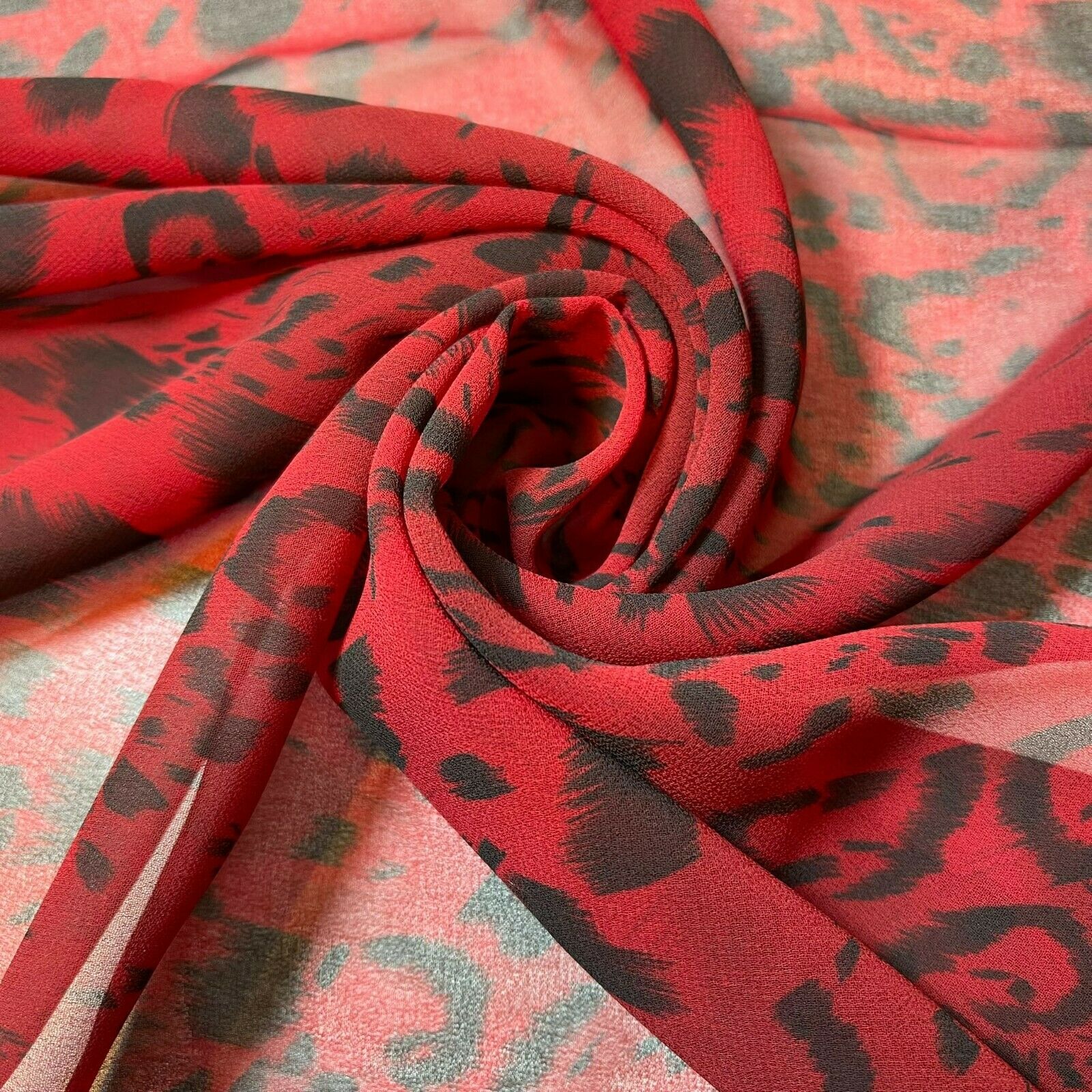 Floral Printed Polyester Georgette and Sheer Chiffon Fabric – Summer Dress Material