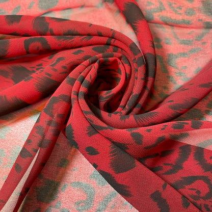 Floral Printed Polyester Georgette and Sheer Chiffon Fabric – Summer Dress Material