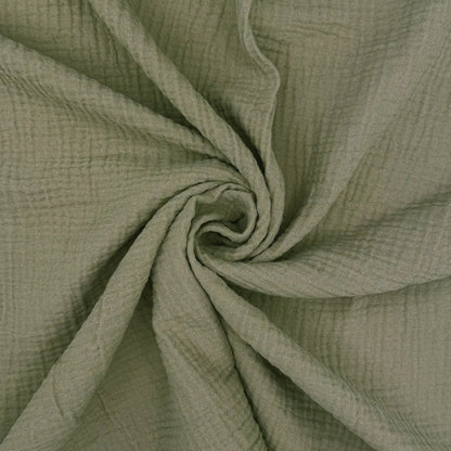 100% Cotton Double Gauze Fabric | Soft Lightweight OEKO-TEX Cotton 52" (132cm) Wide – Sold by the Meter