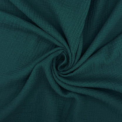 100% Cotton Double Gauze Fabric | Soft Lightweight OEKO-TEX Cotton 52" (132cm) Wide – Sold by the Meter