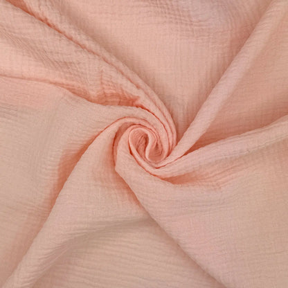100% Cotton Double Gauze Fabric | Soft Lightweight OEKO-TEX Cotton 52" (132cm) Wide – Sold by the Meter