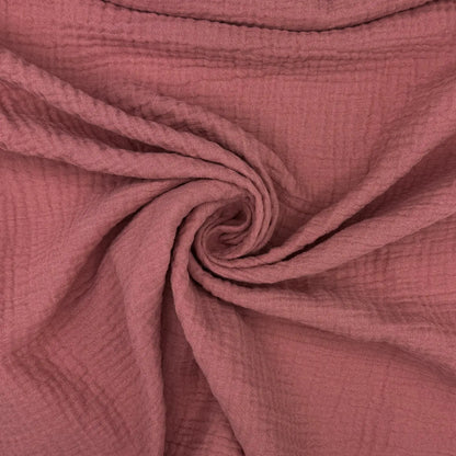 100% Cotton Double Gauze Fabric | Soft Lightweight OEKO-TEX Cotton 52" (132cm) Wide – Sold by the Meter