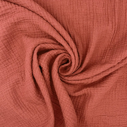 100% Cotton Double Gauze Fabric | Soft Lightweight OEKO-TEX Cotton 52" (132cm) Wide – Sold by the Meter