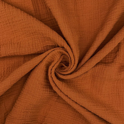 100% Cotton Double Gauze Fabric | Soft Lightweight OEKO-TEX Cotton 52" (132cm) Wide – Sold by the Meter