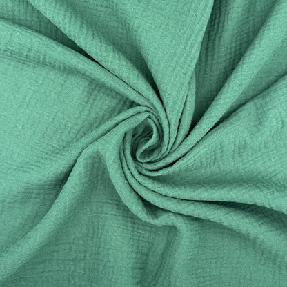 100% Cotton Double Gauze Fabric | Soft Lightweight OEKO-TEX Cotton 52" (132cm) Wide – Sold by the Meter