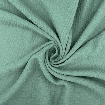 100% Cotton Double Gauze Fabric | Soft Lightweight OEKO-TEX Cotton 52" (132cm) Wide – Sold by the Meter
