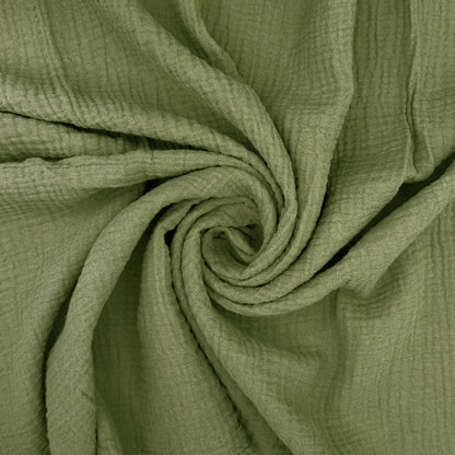 100% Cotton Double Gauze Fabric | Soft Lightweight OEKO-TEX Cotton 52" (132cm) Wide – Sold by the Meter