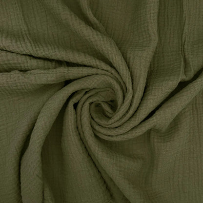 100% Cotton Double Gauze Fabric | Soft Lightweight OEKO-TEX Cotton 52" (132cm) Wide – Sold by the Meter