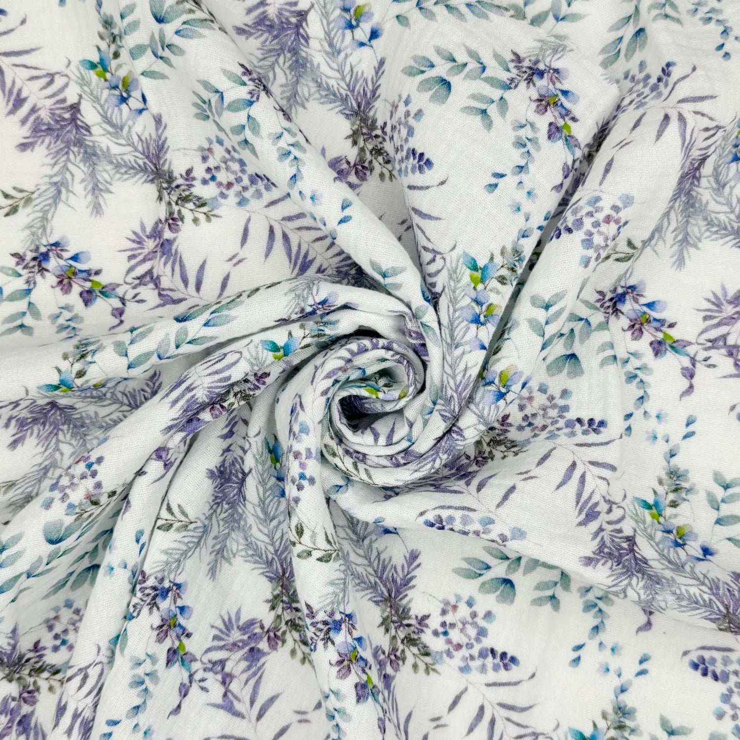 100% Cotton Printed Double Gauze Fabric | Soft Breathable Lightweight 52