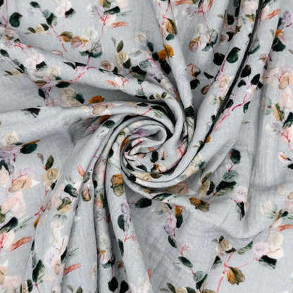 100% Cotton Printed Double Gauze Fabric | Soft Breathable Lightweight 52" (132cm) Wide Dressmaking & Craft Material – Sold by the Meter