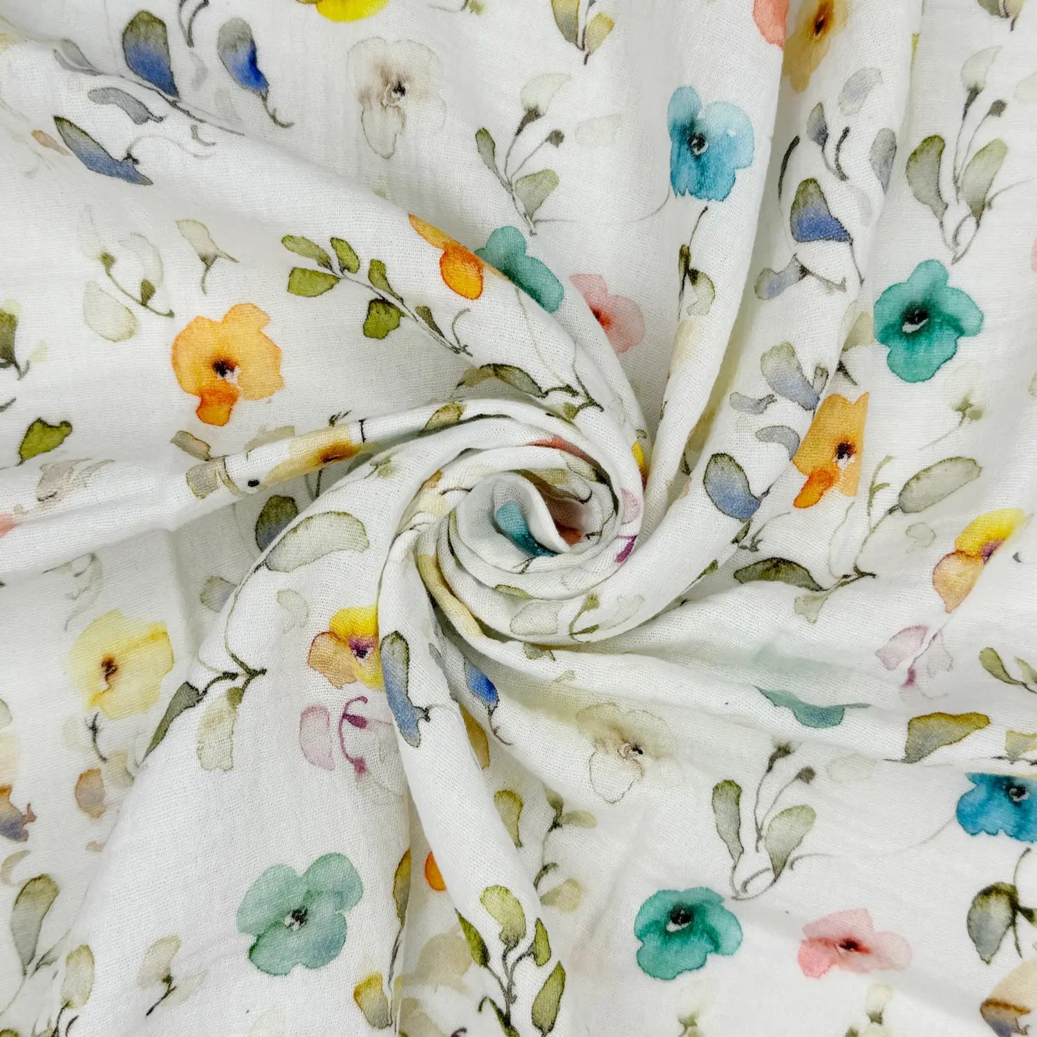 100% Cotton Printed Double Gauze Fabric | Soft Breathable Lightweight 52" (132cm) Wide Dressmaking & Craft Material – Sold by the Meter