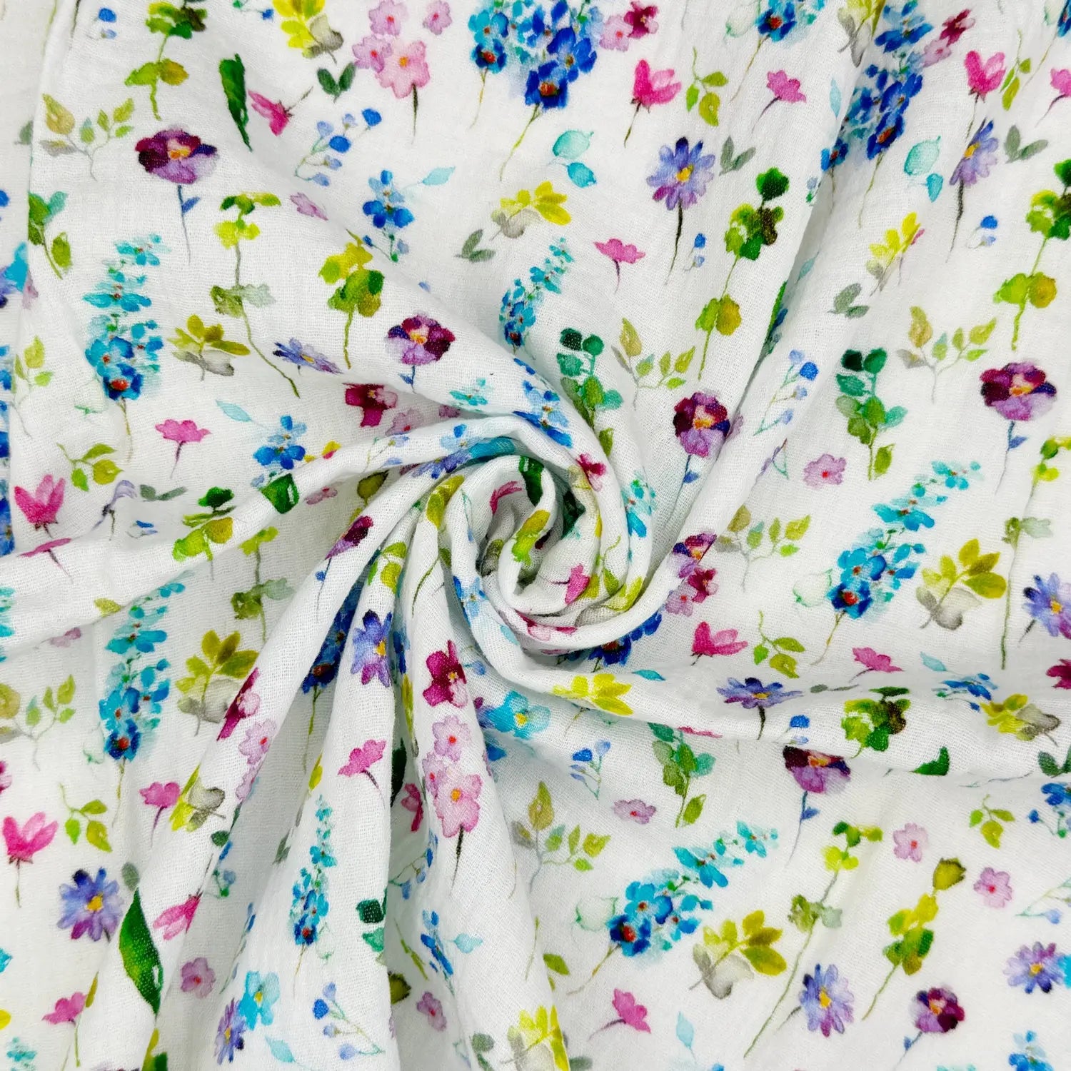 100% Cotton Printed Double Gauze Fabric | Soft Breathable Lightweight 52