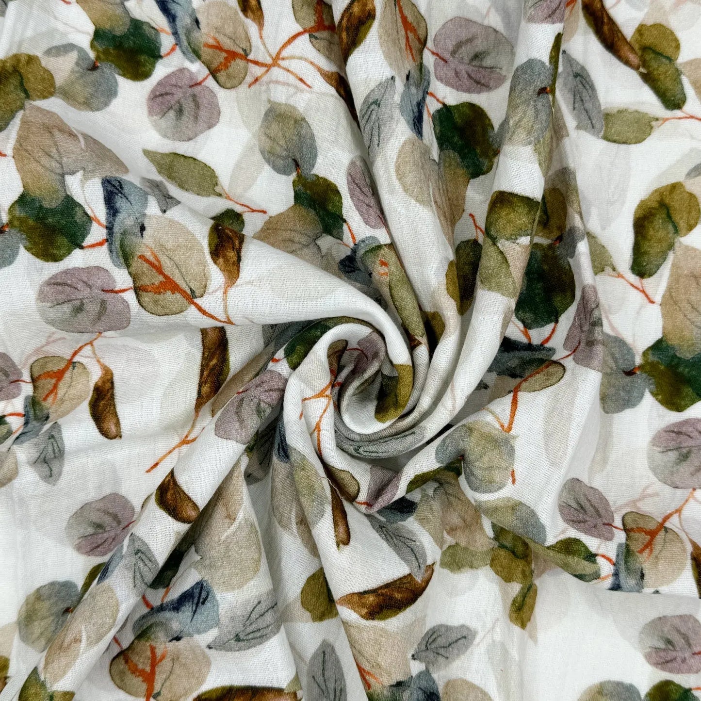 100% Cotton Printed Double Gauze Fabric | Soft Breathable Lightweight 52" (132cm) Wide Dressmaking & Craft Material – Sold by the Meter