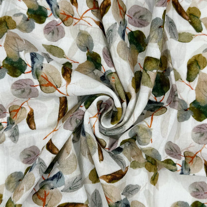 100% Cotton Printed Double Gauze Fabric | Soft Breathable Lightweight 52" (132cm) Wide Dressmaking & Craft Material – Sold by the Meter