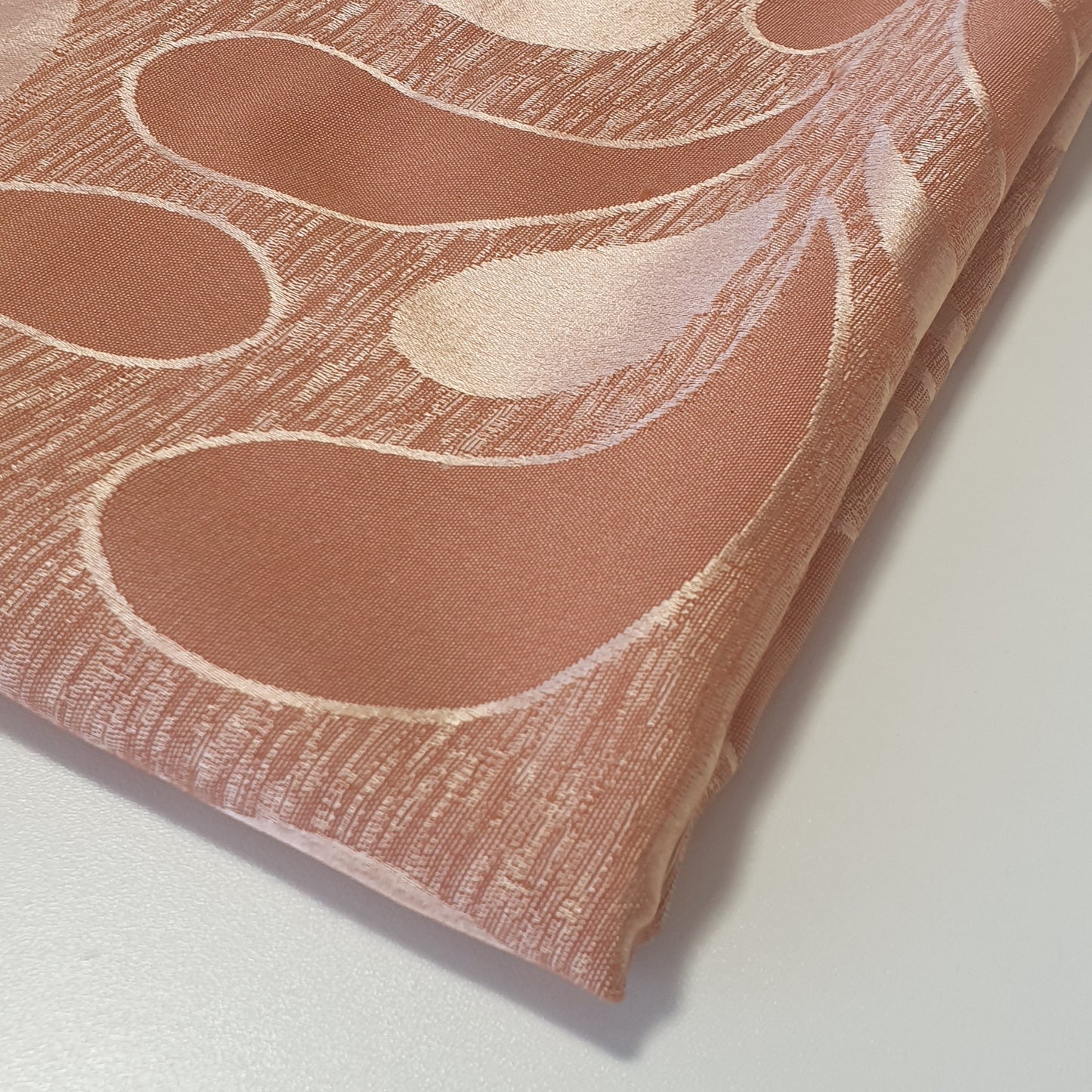 Luxurious Satin Jacquard Fabric – 58" Wide Upholstery & Dressmaking Material with Floral, Paisley, Stripe & Geometric Designs