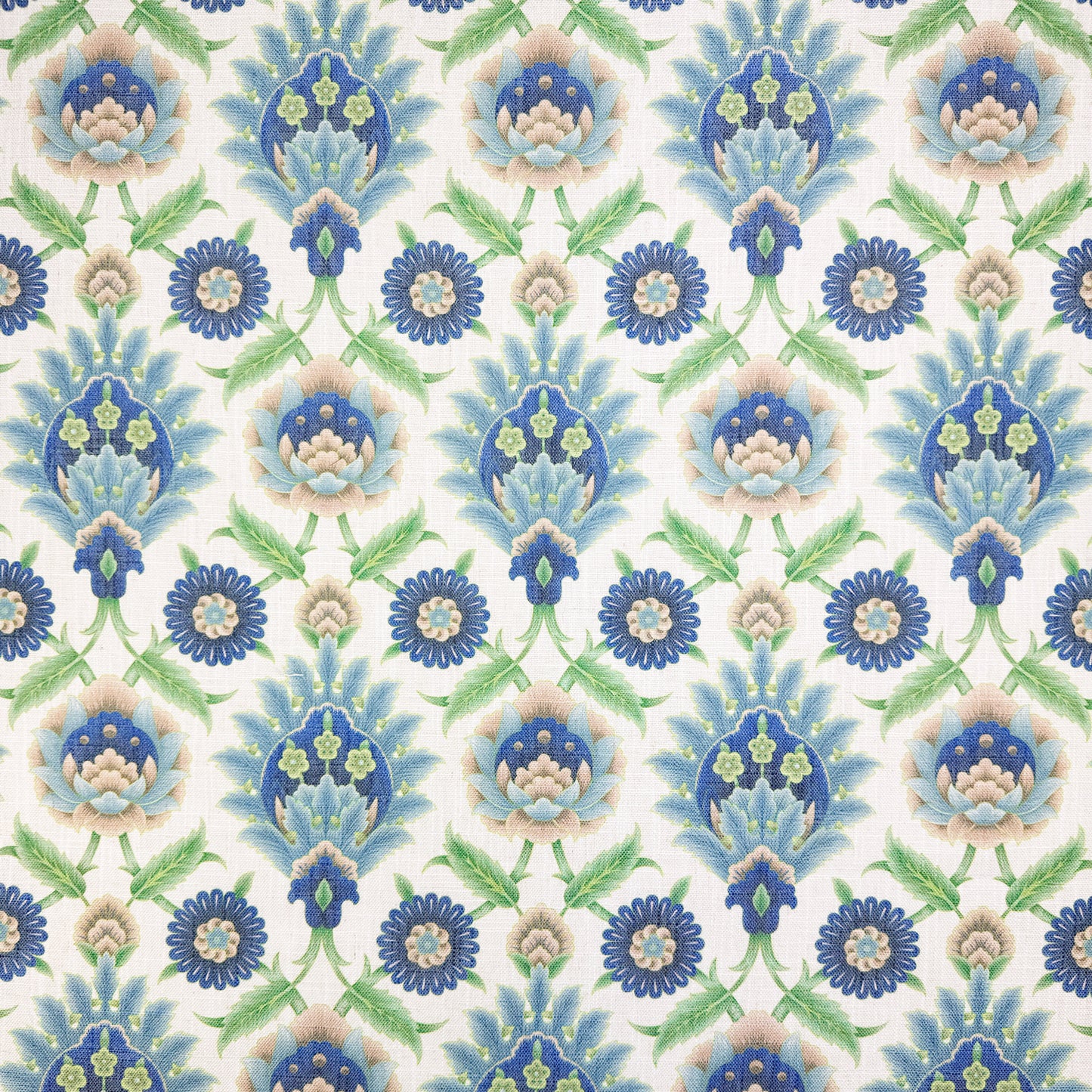 Printed Linen Look Upholstery Fabric | Heavyweight Linen Blend 55" (140cm) Wide Curtains, Blinds & Furnishing Fabric – Sold by the Meter