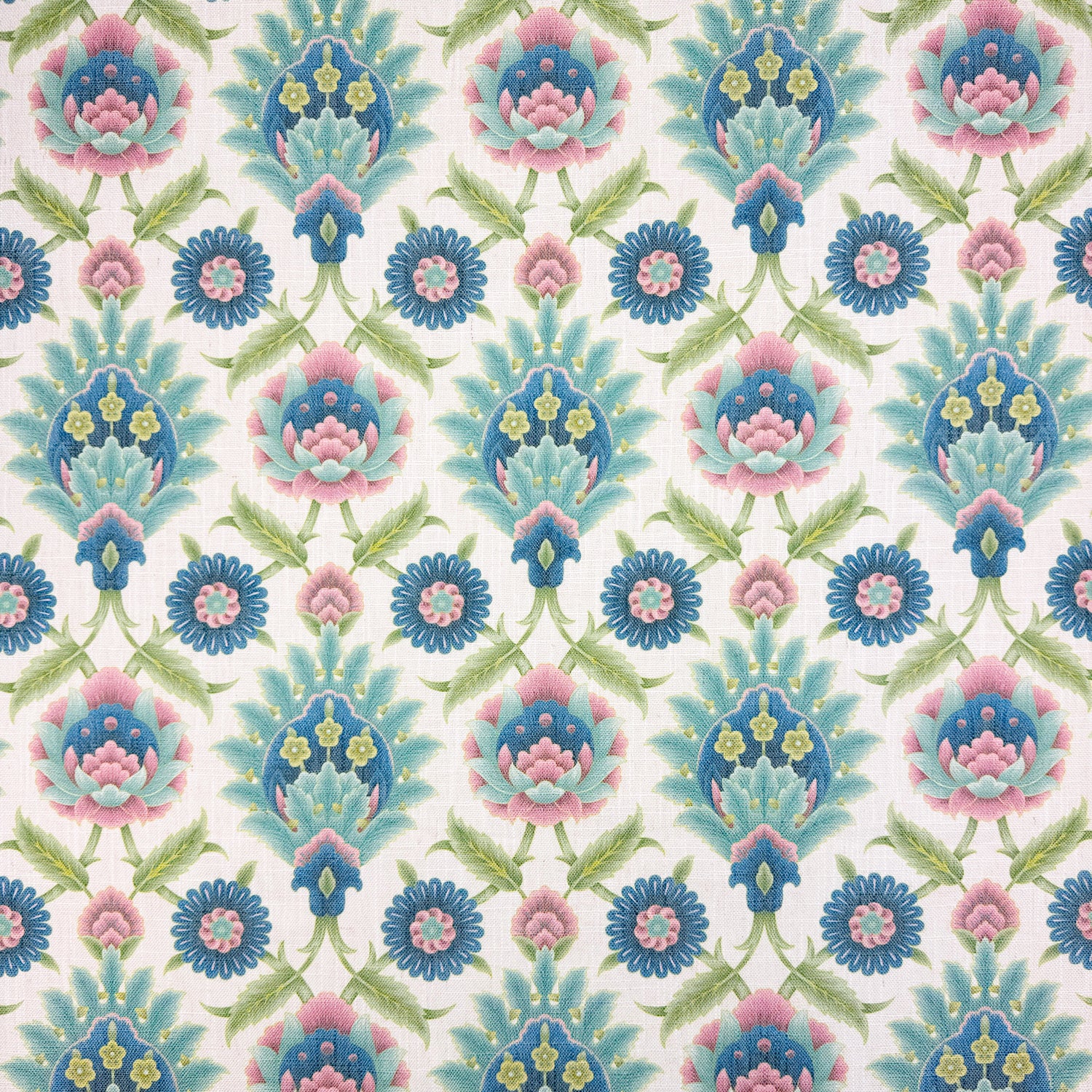 Printed Linen Look Upholstery Fabric | Heavyweight Linen Blend 55