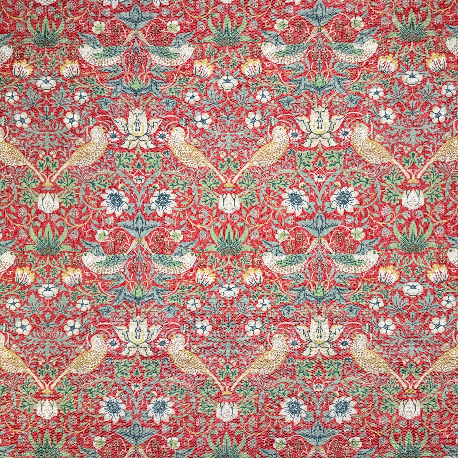 Printed Linen Look Upholstery Fabric | Heavyweight Linen Blend 55