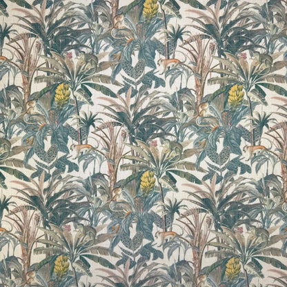 Printed Linen Look Upholstery Fabric | Heavyweight Linen Blend 55" (140cm) Wide Curtains, Blinds & Furnishing Fabric – Sold by the Meter