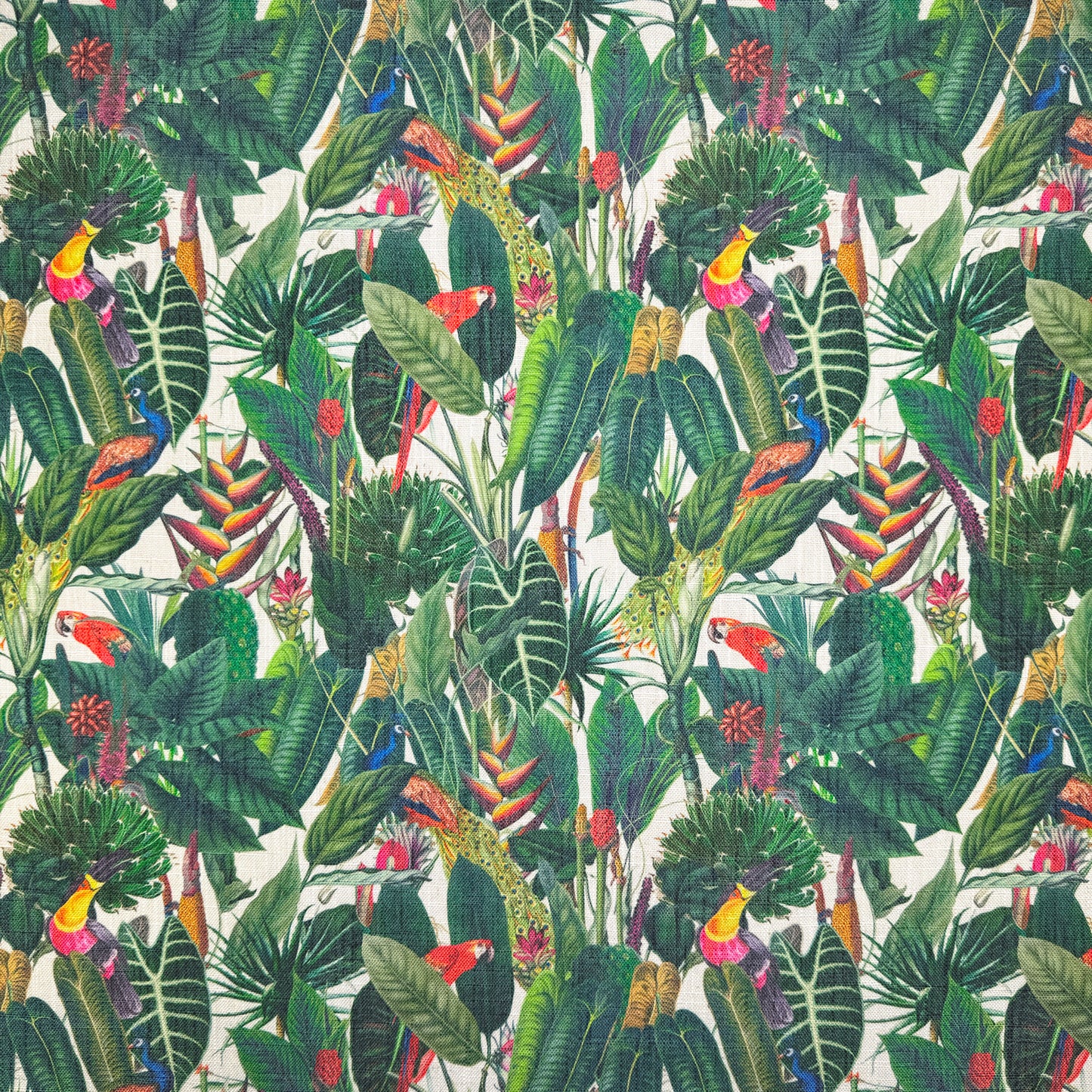 Printed Linen Look Upholstery Fabric | Heavyweight Linen Blend 55" (140cm) Wide Curtains, Blinds & Furnishing Fabric – Sold by the Meter