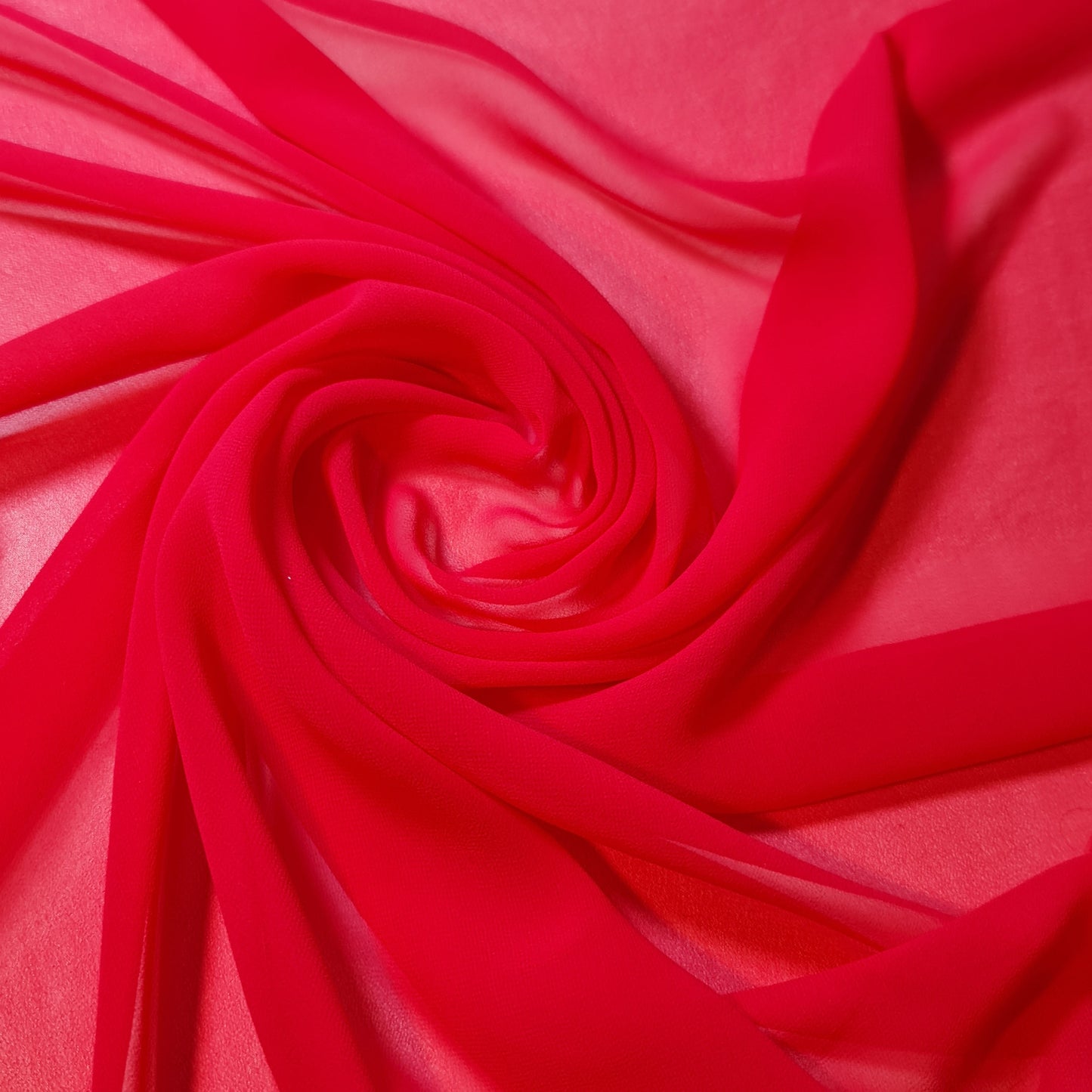 Chiffon Sheer Plain Soft Polyester Fabric – 44" Wide for Wedding, Dress & Craft – 30m Bolt/Roll