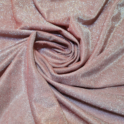 Shimmer Moonlight Stretch Glitter Nylon Fabric – 58" Wide Stardust Backdrop, Dress & Craft Material