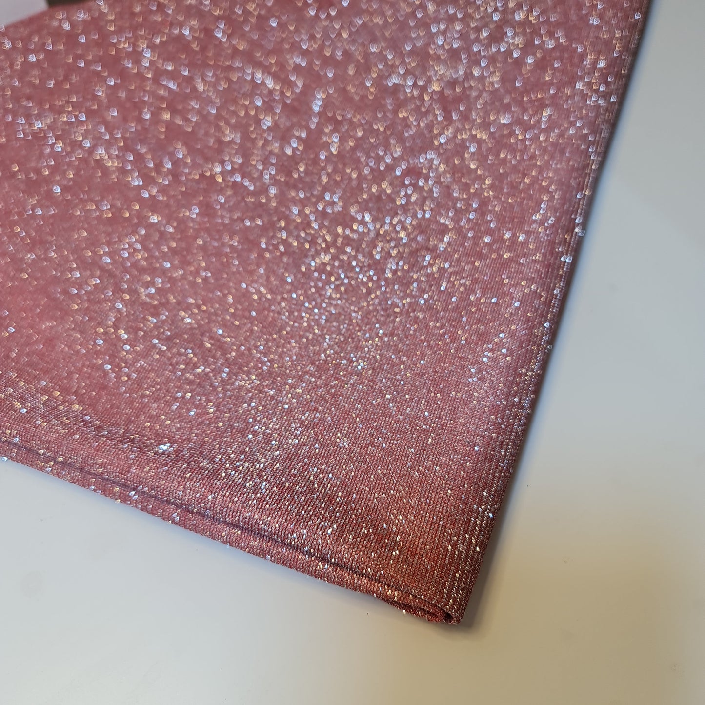Shimmer Moonlight Stretch Glitter Nylon Fabric – 58" Wide Stardust Backdrop, Dress & Craft Material