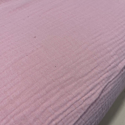 Double Gauze 100% Cotton Fabric – 58" Wide Soft Muslin Material for Dresses, Baby Clothes & Crafts