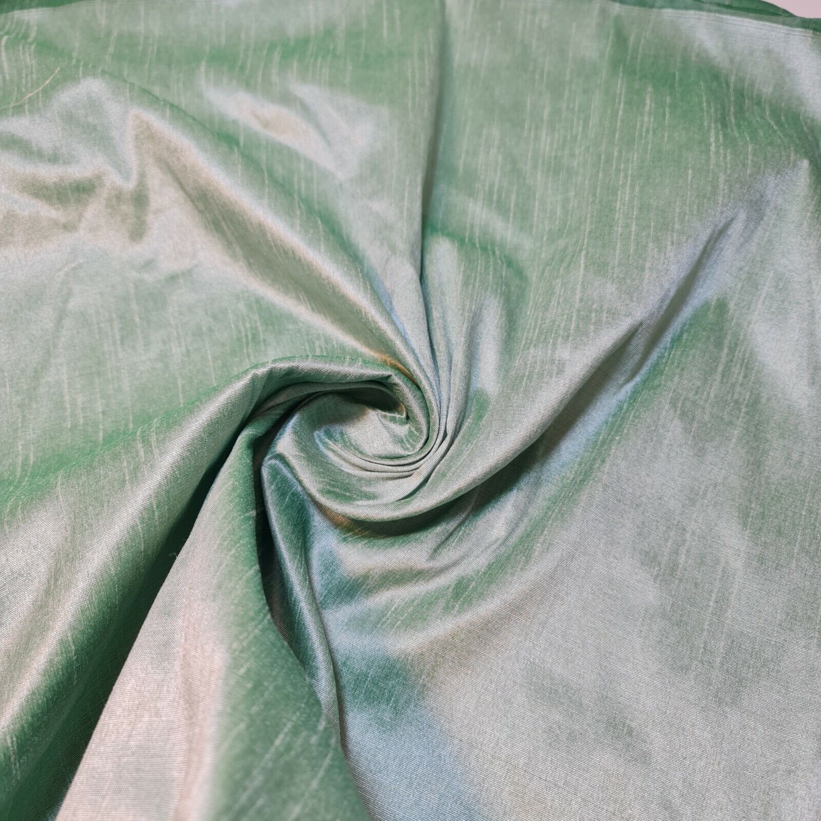 Plain Slub Faux Dupion Raw Silk Fabric – 100% Polyester – 44