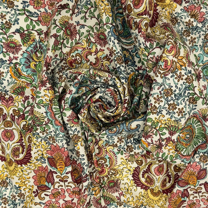 Printed Cotton Fabric | Lightweight 100% Cotton 57" (145cm) Wide Dressmaking & Craft Fabric – Sold by the Meter
